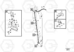 74053 Working hydraulic, quick fit on dipper arm EW145B PRIME S/N 15001-, Volvo Construction Equipment