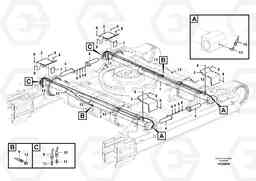 57642 Cylinder, undercarriage frame retractable EC460CHR HIGH REACH DEMOLITION, Volvo Construction Equipment