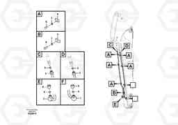 55649 Working hydraulic, quick fit on dipper arm EC55C S/N 110001- / 120001-, Volvo Construction Equipment