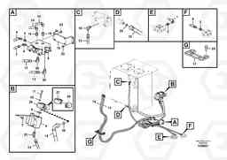 106905 Working hydraulic, slope and rotator on upper frame EC55C S/N 110001- / 120001-, Volvo Construction Equipment