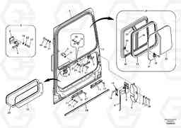 52080 Door, operator's cab EC180B PRIME S/N 12001-, Volvo Construction Equipment