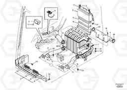 24158 Air duct in cabin and cabin floor EC180B PRIME S/N 12001-, Volvo Construction Equipment