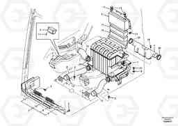 24159 Air duct in cabin and cabin floor EC180B PRIME S/N 12001-, Volvo Construction Equipment