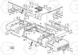 99846 Engine hood EC460CHR HIGH REACH DEMOLITION, Volvo Construction Equipment