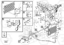 94390 Air conditioning line, cooling and heater EC460CHR HIGH REACH DEMOLITION, Volvo Construction Equipment