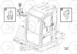 98586 Rear view mirror EW60C, Volvo Construction Equipment