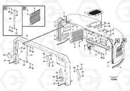 86732 Cowl frame, cover and hood EC55C S/N 110001- / 120001-, Volvo Construction Equipment