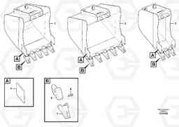 102898 Buckets for Quickfit ATTACHMENTS ATT. COMPACT EXCAVATORS BUCKET&HAMMER, Volvo Construction Equipment