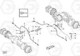 66012 Brake pipes, front axle and rear axle L220F, Volvo Construction Equipment