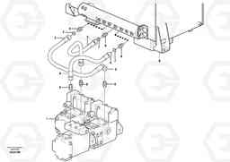 43867 Oil-bleed line, pump L220F, Volvo Construction Equipment