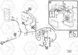 23383 Cable harness, secondary steering system. L110F, Volvo Construction Equipment