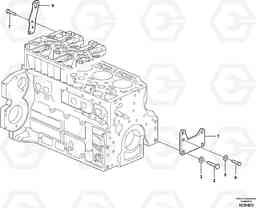 58496 Engine mounting EC290B, Volvo Construction Equipment