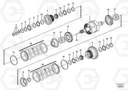 102070 Hydraulic clutch, 3rd / 4th speed L120F, Volvo Construction Equipment