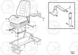 86059 Operator seat with fitting parts L180E HIGH-LIFT S/N 8002 - 9407, Volvo Construction Equipment