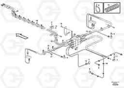 3283 Central lubrication with fitting parts. B2 L350F, Volvo Construction Equipment