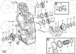 98875 Transfer case, housing and covers L120F, Volvo Construction Equipment