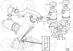 90805 Oil bath air filter with fitting parts. L350F, Volvo Construction Equipment