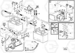 89957 Battery cable and main switch L120F, Volvo Construction Equipment