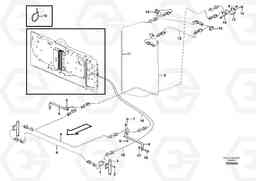 17958 Cable harness, fire extinguishing system, cab L120F, Volvo Construction Equipment