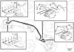 102540 Auxiliary 2 Bank Front Mount Circuit - Valve to Front G900 MODELS S/N 39300 -, Volvo Construction Equipment