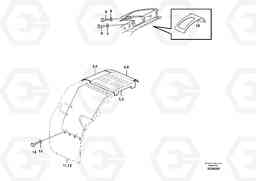 101842 Fender, rear L120F, Volvo Construction Equipment