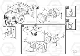 23747 Lighting, front A35E, Volvo Construction Equipment