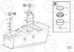 83058 Hydraulic oil tank, with fitting parts A35E FS FULL SUSPENSION, Volvo Construction Equipment
