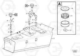 83058 Hydraulic oil tank, with fitting parts A35E FS FULL SUSPENSION, Volvo Construction Equipment