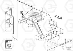 91410 Fender, rear L180F HL HIGH-LIFT, Volvo Construction Equipment