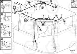 104387 Cable harness, ceiling A25E, Volvo Construction Equipment