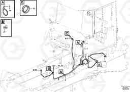 25088 Cable harnesses, front A40E, Volvo Construction Equipment