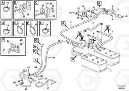 27267 Battery cable and main switch A40E, Volvo Construction Equipment