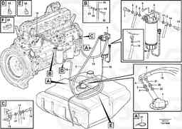 13459 Fuel pipes L110F, Volvo Construction Equipment