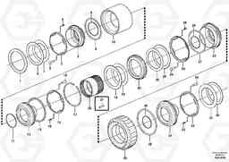 17947 Brakes, rear A40E, Volvo Construction Equipment