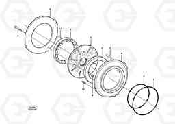 15051 Multi-disc brake, rear. L180F, Volvo Construction Equipment