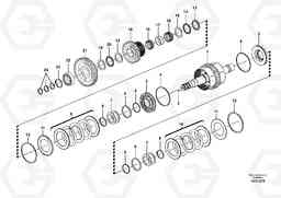 105256 Hydraulic clutch, reverse / 2nd speed L220F, Volvo Construction Equipment