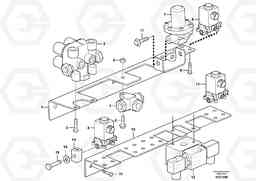 83447 Brake valves with fitting parts A30E, Volvo Construction Equipment