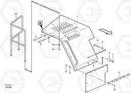 68173 Fender, rear L220F, Volvo Construction Equipment