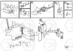 104528 Cable harness, fire extinguishing system, cab L220F, Volvo Construction Equipment