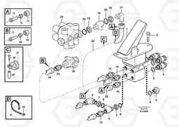 64027 Footbrake valve with mountings A25E, Volvo Construction Equipment