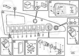 96885 Instrument panel, right A30E, Volvo Construction Equipment