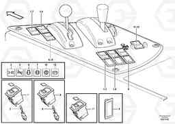 96568 Switch panel A25E, Volvo Construction Equipment