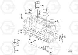 56186 Cylinder block EW180C, Volvo Construction Equipment