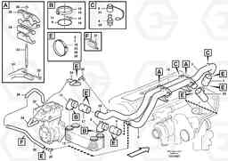 83212 Cooling system, motor - retarder A30E, Volvo Construction Equipment