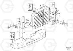 60721 Radiator, kylare. L120E S/N 19804- SWE, 66001- USA, 71401-BRA, 54001-IRN, Volvo Construction Equipment
