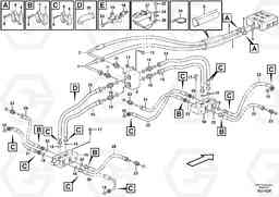 105210 Brake cooling system, axles A40E, Volvo Construction Equipment