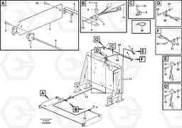 41196 Cable harness, fire extinguishing system, cab L60E, Volvo Construction Equipment