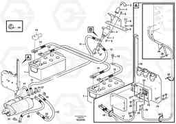 3903 Battery cable and main switch L180F, Volvo Construction Equipment