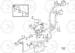 86338 Feed- and return lines - control valve L180F HL HIGH-LIFT, Volvo Construction Equipment