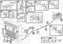 85650 Assembly of hose: evaparator, receiver drier and condenser. L180F HL HIGH-LIFT, Volvo Construction Equipment